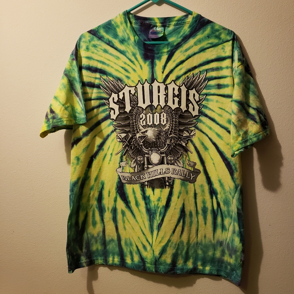 Vintage Tie Dye Sturgis 2008 Tshirt